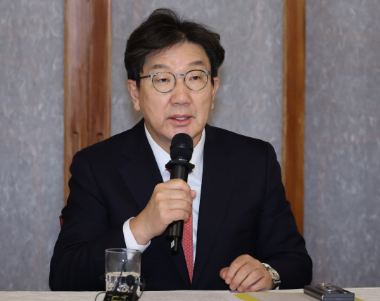 권성동 국민의힘 대표 권한대행 겸 원내대표가 지난 20일 서울 종로구 삼청동 총리공관에서 열린 고위당정협의회에서 발언하고 있다. [연합뉴스]